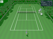 Screen shot of Casual Open Tennis (3D Tennis Game for Universal Windows Platform): Ladies Singles Match is going on the Grass Court